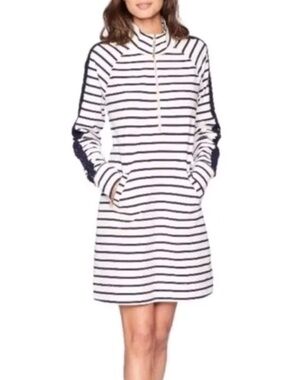 Lilly Pulitzer Womens Skipper White Navy Coastal Stripe Dress XS XSMALL NWT